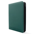 Dark Green Standard Card 9 Pocket Zip Binder