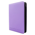 Lavender Standard Card 9 Pocket Zip Binder