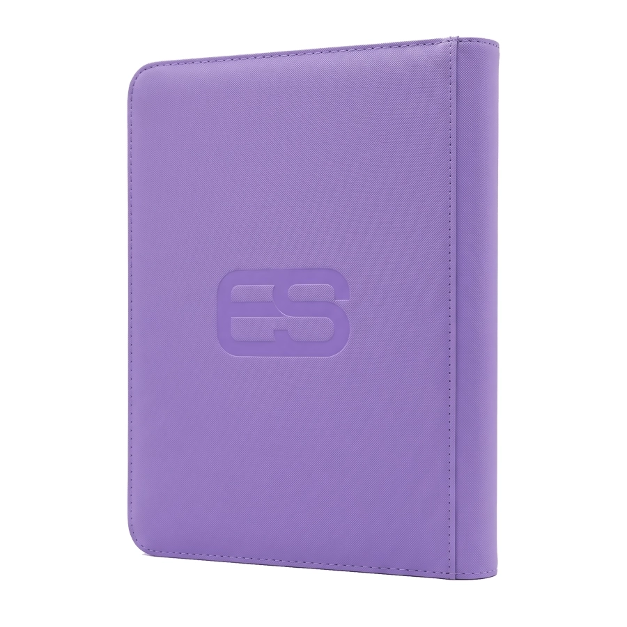 Lavender Standard Card 9 Pocket Zip Binder
